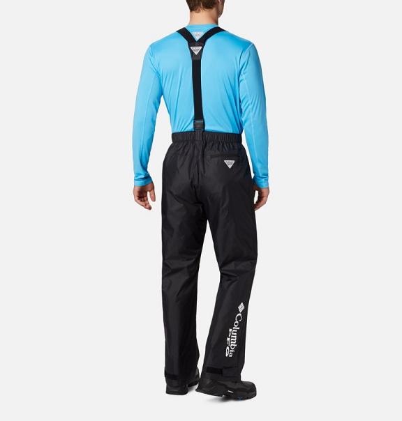 Columbia PFG Storm Rain Pants Black For Men's NZ8621 New Zealand